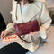 Retro Handbag Women Crocodile Leather Tote Office Lady Shoulder Bag (Red)
