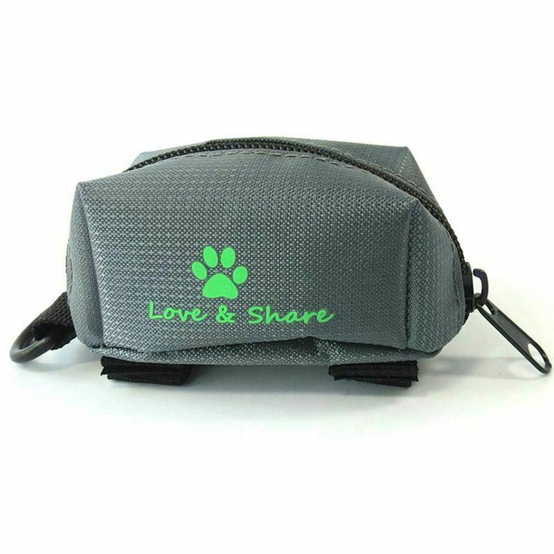 Poop Bag Dispenser, Dog Poop Bag Holder Leash Attachment - Walking, Running