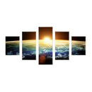 5 Panels Canvas Wall Art Hanging Painting Pictures Earth Hanging Ornaments