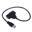 USB 3.0 to SATA 22 Pin Cable 2.5" Hard Disk Driver Cable SSD Adapter Cord