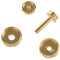 Practical Metal Golden Trumpet Cap Screw Cover Buttons Connecting Rods Pack