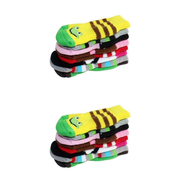 8 Pcs Anti-Slip Pet Dog Cat Socks for Indoor Wear, Warm Knitted Pet Dog Cat