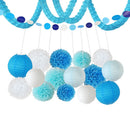 Hanging Garland Tissue Paper Flowers Hanging Lanterns Wedding Party Decor