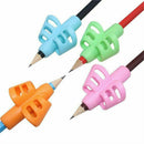 1x Silicone Two Fingers Grip Writing Holder Tool For Help Kids Baby Learning Pen