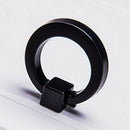 European Aluminum Alloy Matte Black Cabinet Handle Door Knocker Drop Rings