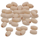 50pcs Stylish Beehive Wood Loose Beads Honeycomb Shape DIY Beading Findings