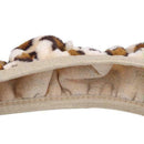 Universal Leopard Print Soft Plush Elastic Car Steering Wheel Cover New G9F C4L2