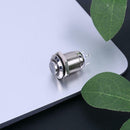 12mm 3V Blue LED Momentary Mini Stainless Steel Push Button Switch