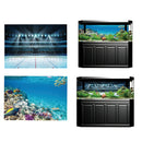 2 Pieces Decorative Aquarium Background Poster Fish Tank Backdrop Vivid