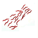 200Pcs Soft Plastic Red Earthworm Fishing Bait Scent Worm Lures Hooks Tack NDR