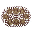 2pcs/set Floral Dining Table Place Mats Cloth Placemats Pads for Kitchen