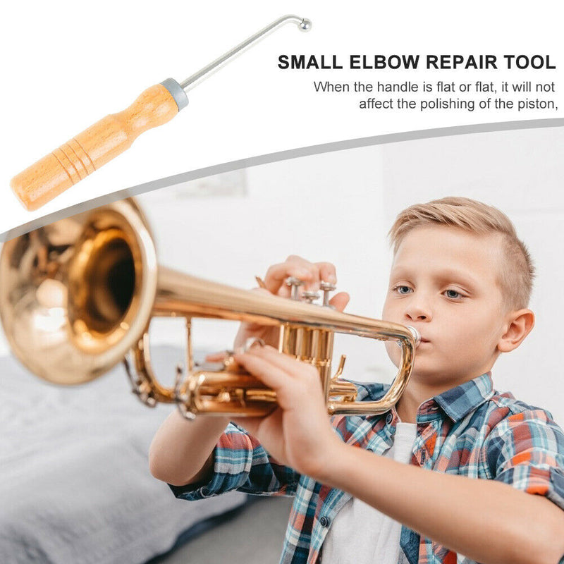 Professional Solid Wood Handle Repair Tool Trumpet Elbow Maintenance Care