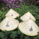 Chinese Oriental Vietnamese Straw Bamboo Sun Hat Farmer Fishing best Hat Ri V4Y7