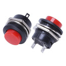 5 x Momentary SPST NO Red Round Cap Push Button Switch AC 6A/125V 3A/250V