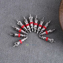 100Pcs Car Motorcycle Bicycle Alloy Tyre Tire Valve Stem Cores Fr Schrader Valve