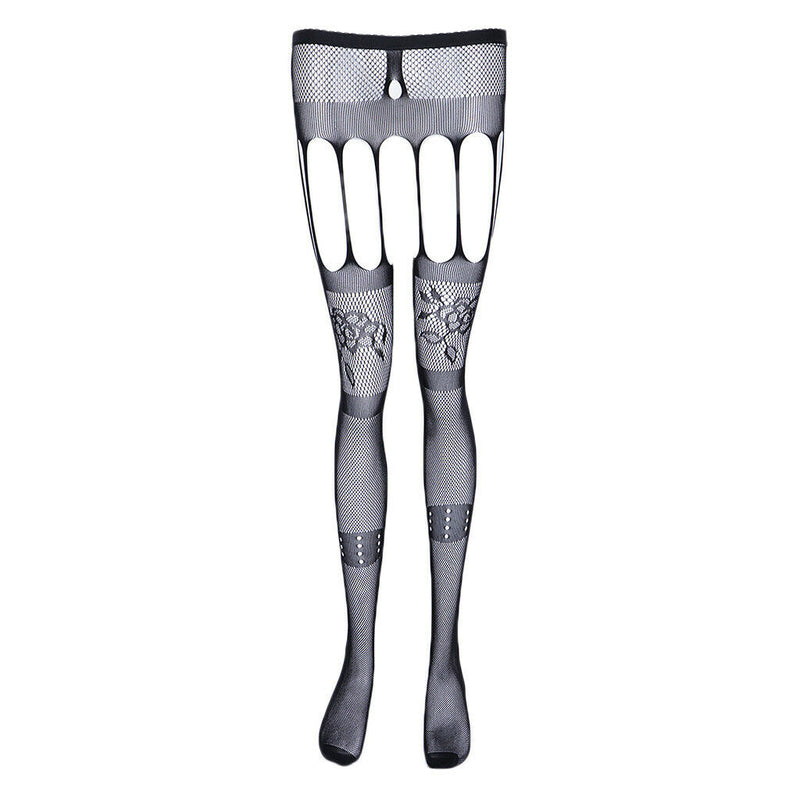 5 Pieces Suspender Socks Garter Thigh High Stockings for Women