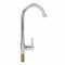 1/2" Kitchen Connect Basin Faucet Gooseneck Single Cold Water Tap Chrome Plated