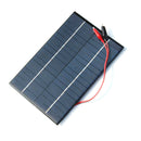 4.2W 18V Solar Cell Polycrystalline Solar Panel+Crocodile Clip For Charging Z7I6