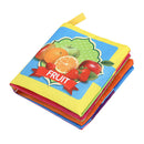 Soft Cloth Book Baby Kids Child Early Educational Cartoon Book Toys (Fruit) A