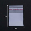 100pcs Clear OPP Bags Self Adhesive Seal Plastic Sequins Jewelry Container