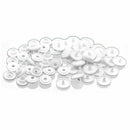 200 Sets T3 Plastic Snap Buttons Fasteners 9x3mm 9x4mm 10x5mm White