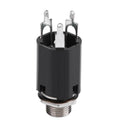 2pcs Guitar Endpin Jack 6.35mm Input for Electric Guitar Bass Output Parts A