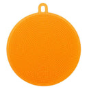 Silicone Dish Washing Brush Kitchen Pot Pan Bowl Cleaning Tools (Orange) A