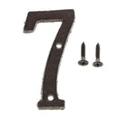 7 &1 Heavy Duty Wrought Iron House Address Number Digits for Door Sign