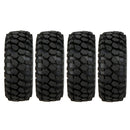 4x RC 1:10 Off-road Car Rubber Tyre&Plastic Wheel Rims for RC4WD D90 D110