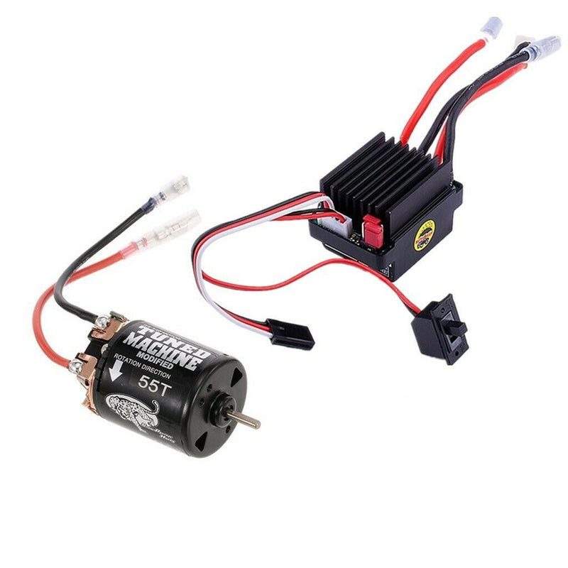 Brushed Motor 55T/540 with 320A ESC Spare Parts Replacement for 1/10 Axial D90