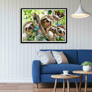 5D DIY Full Drill Diamond Painting Bradypod Family Cross Stitch Embroidery