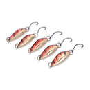 5pcs/lot 3g 58mm Spinner Spoon Fishing Lure Metal Lures Colorful Hard Baits E LJ