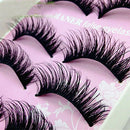 5Pairs False Eyelashes Natural Black Eye Lashes Extension Pro Makeup Long Curl