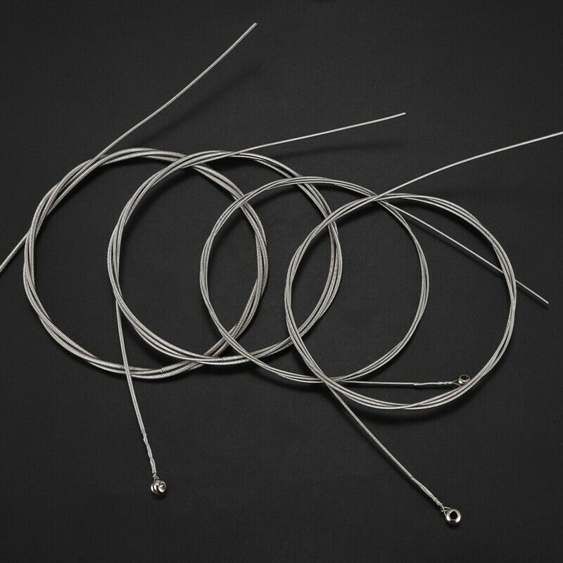 Set of 4 Steel Strings for 4 String Bass Guitar