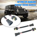 2pcs H11 Male to 9005 9006 Female Wiring Harness Headlight Adapter Socket