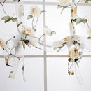 Flower Roman Curtain Window Sheer Balloon Curtain Cafe Kitchen Bedroom