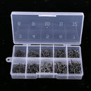 500Pcs Bass Carp Fishing Hooks Fishhook Bait Holder Kit Saltwater Freshwater