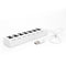 7 Ports High Speed USB 2.0 Hub Splitter w/ON/OFF Switch for Laptop (White)