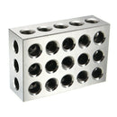 2Pcs 25x50x75mm Hardened Steel Blocks 23 Holes Parallel Clamping Block Lath