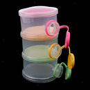 3 Layers Newborn Baby Milk Powder Box Snack Container Feeding Box Case Color 1