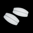 1 Pair of Non-Slip Silicone Bra Strap Cushions Shoulder Pads-White