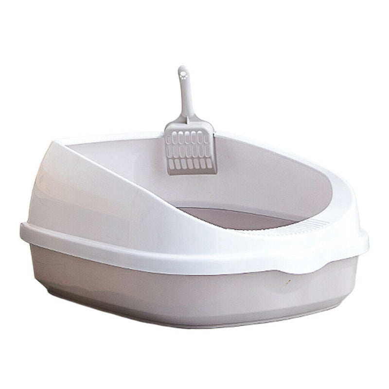 2Pcs Pet Toilet Bedpan Anti  Cats Litter Box Cat Dog Tray W/Scoop
