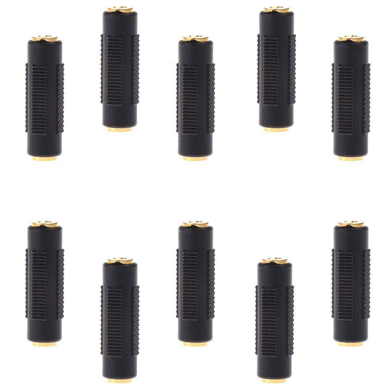 10X Audio Stereo 3.5mm Female to 3.5mm Female Jack Socket Adapter Connector