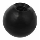 35mm Dia 10mm Bore Threaded Knob Machine Operated Handle Ball Black Y8E7