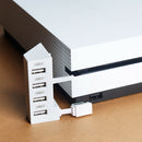 ABS Modern 4 Port USB 2.0 HUB USB Extension Adapter Fit For Xbox One S Console