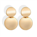 5X(Round Earrings Fashion Women's Metal Sequin Earrings Accessories Punk S O6X5)