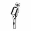 2 Sets Universal Joint Set Ratchet Angle Extension Bar Socket Adapter 360 Degree