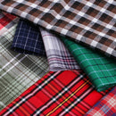 13pcs Mixed Linen Cotton Fabric Plaid Material Bundle Scraps For Quilting