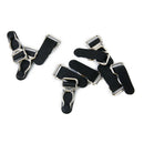 10x Corset Garter Belt Clip Hook Suspender Ends for Hosiery Stocking Black