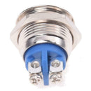 3A / 3V-250V push button switch push button 16 mm nickel-plated brass